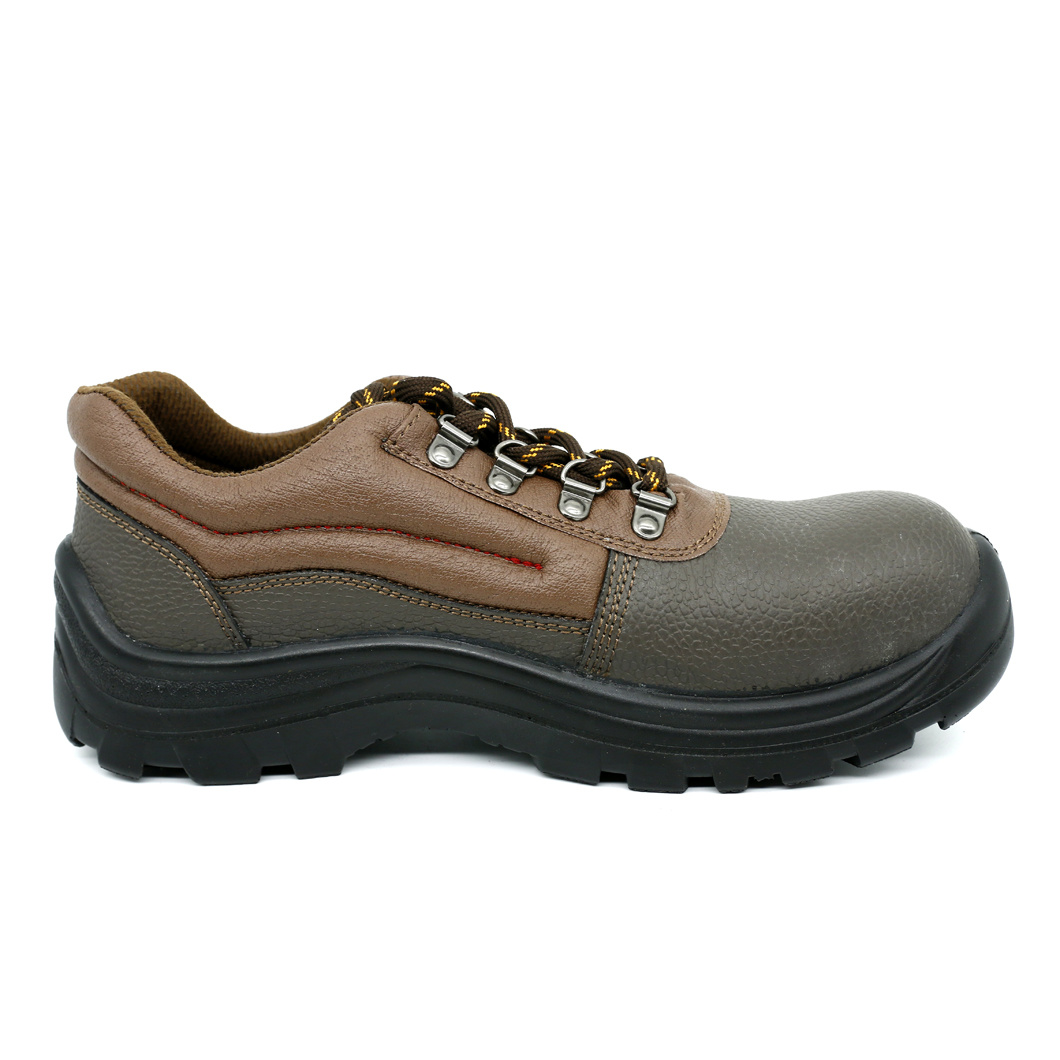 LS-06 Men Brown Split Low Cut Work Safety Boot Shoes