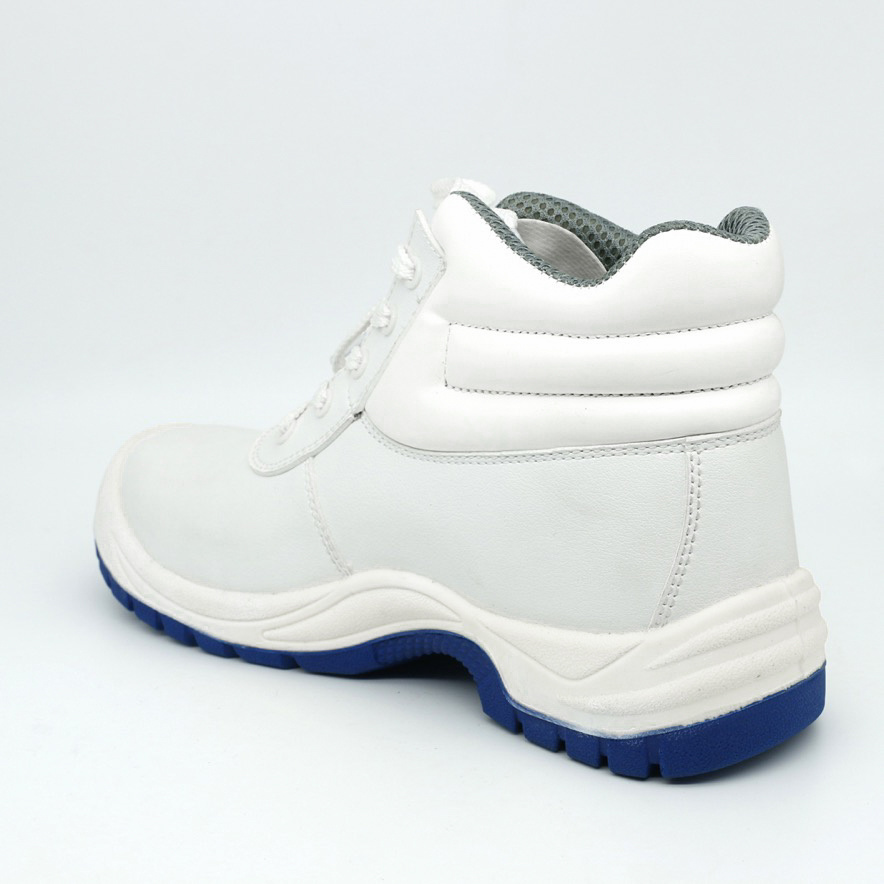 White Hygienic Kitchen Lace up Safety Boots