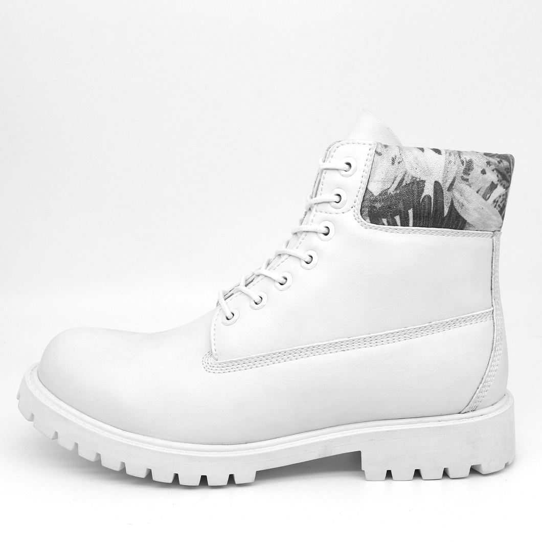 White Miscro Fibre Work Safety Shoe Boot