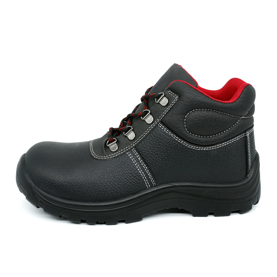 LS-04 Men Lace up High Cut Black Safety Shoe Boot