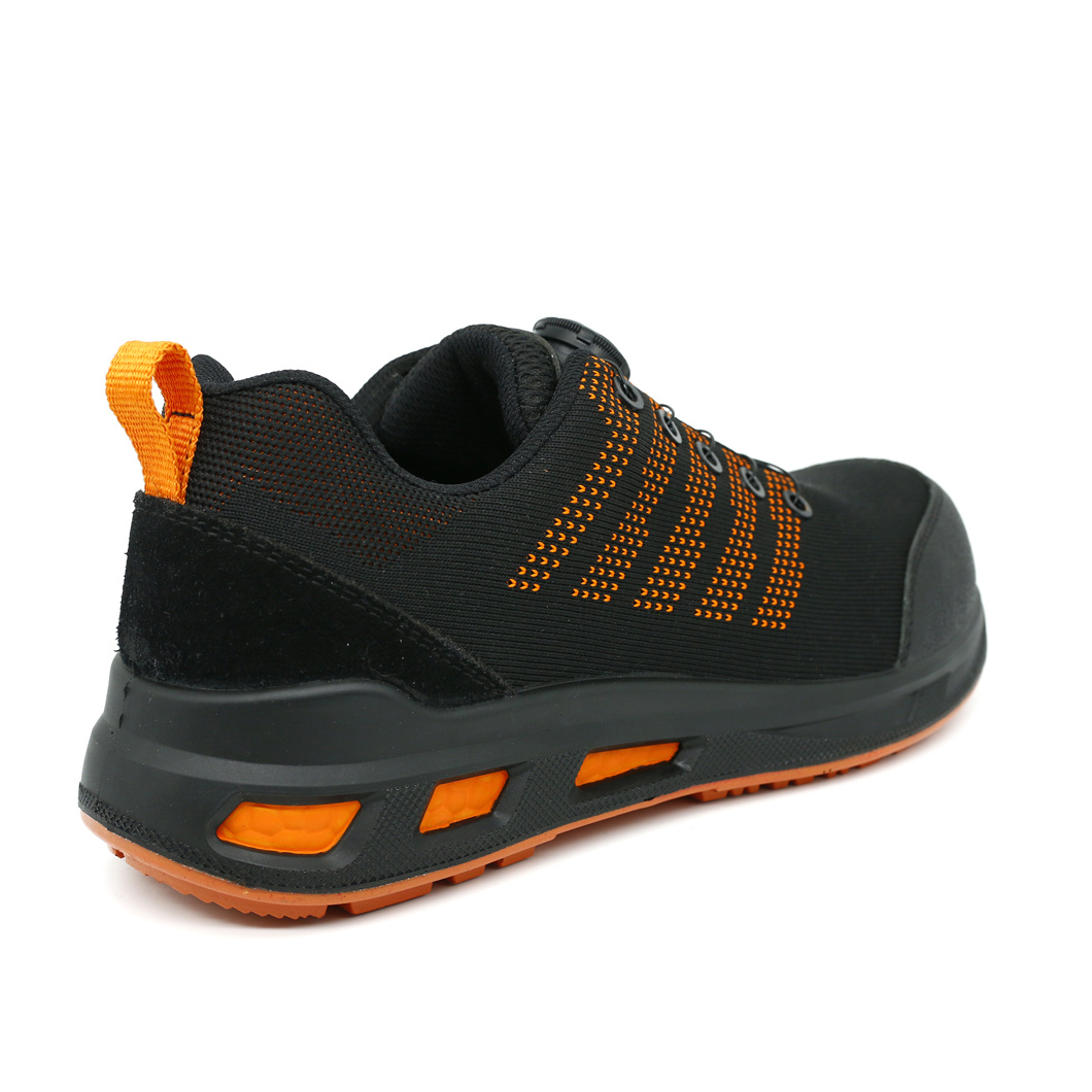 LS-13 Flyknit Boa Lace Composite Toe Anti-Static Puncture Resistant Work Light Sport Safety Shoes