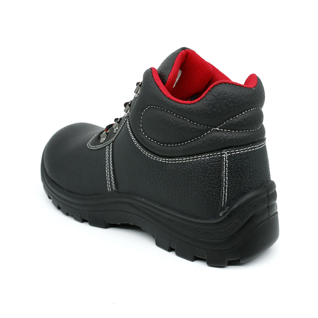 LS-04 Men Lace up High Cut Black Safety Shoe Boot