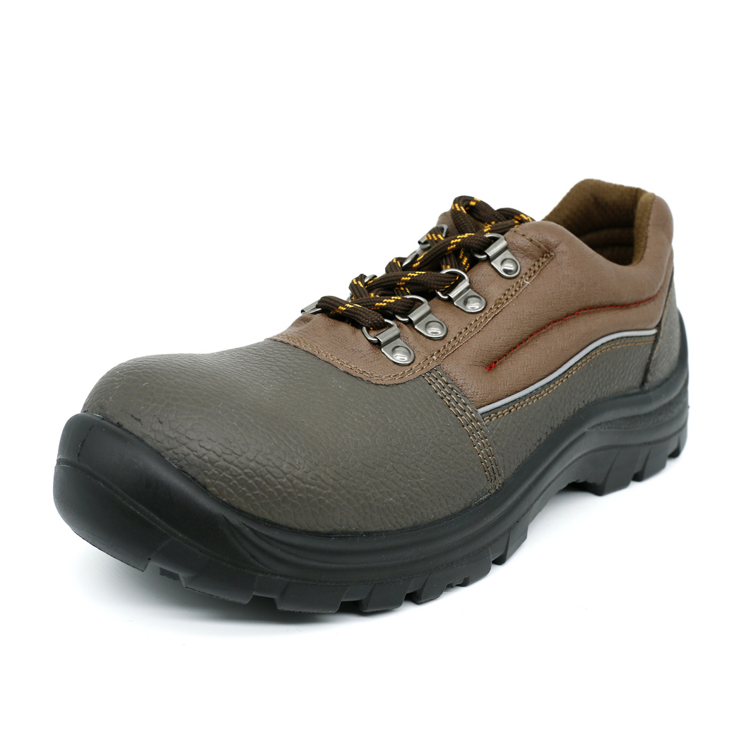 LS-06 Men Brown Split Low Cut Work Safety Boot Shoes