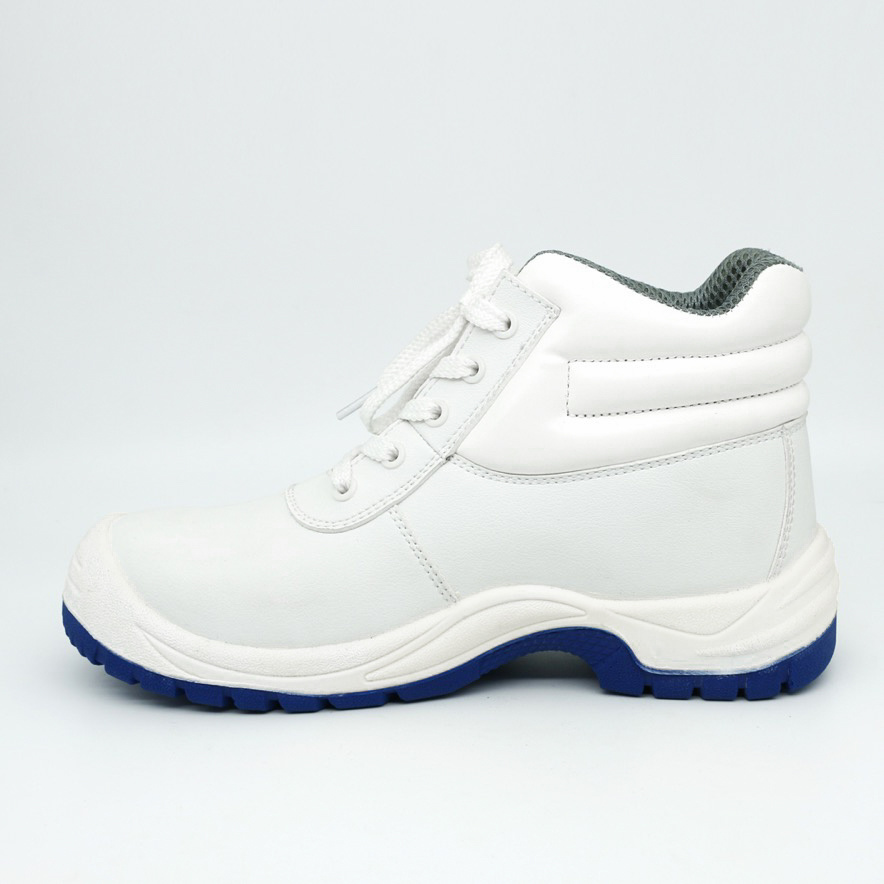 White Hygienic Kitchen Lace up Safety Boots