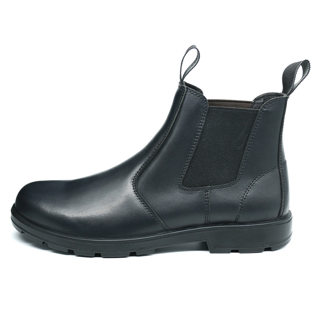 Black-Elastic-Pull-Tab-Work-Safety-Boot (1)